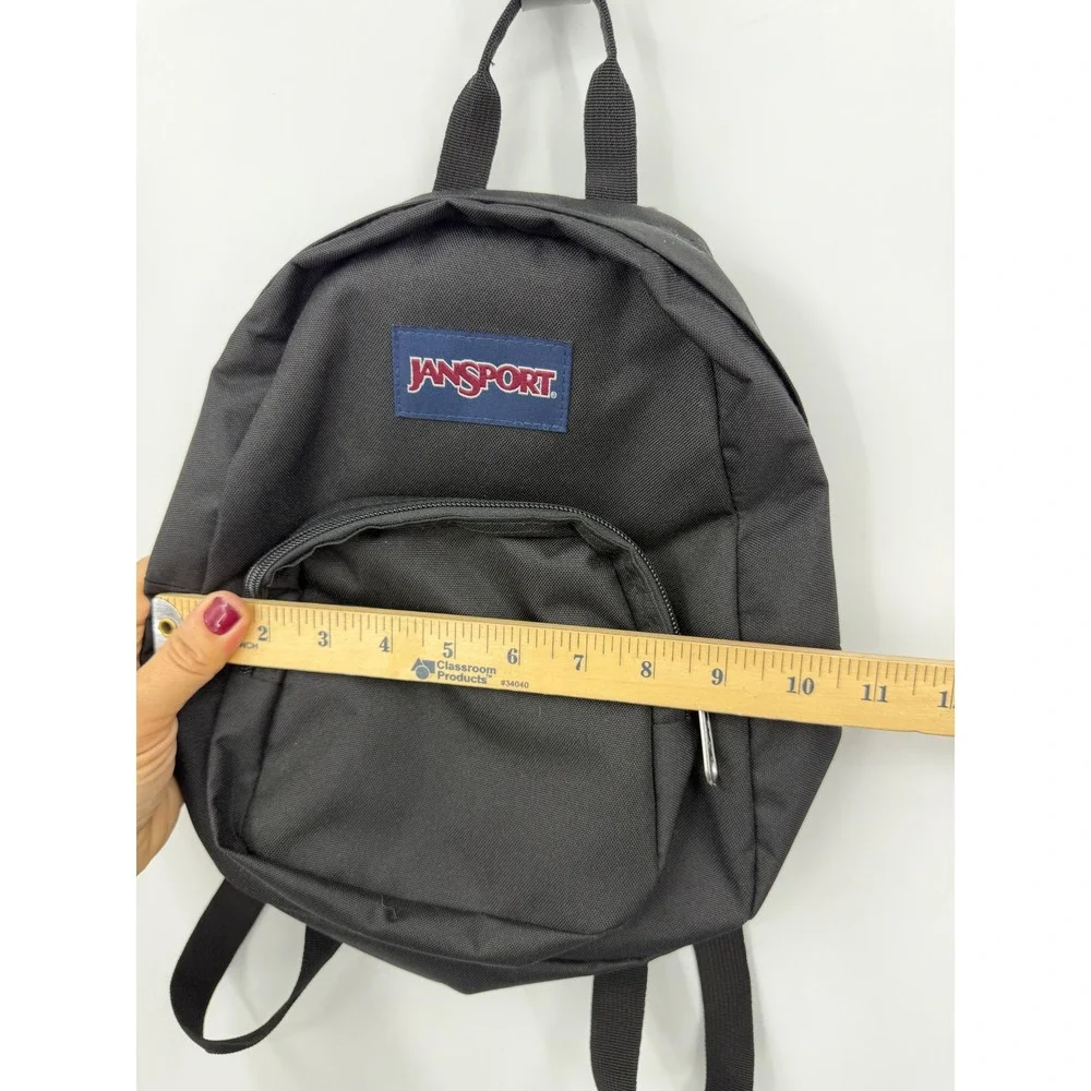 JanSport Half Pint Backpack Women One Size Black Mini Utility Bag JS00TDH6
